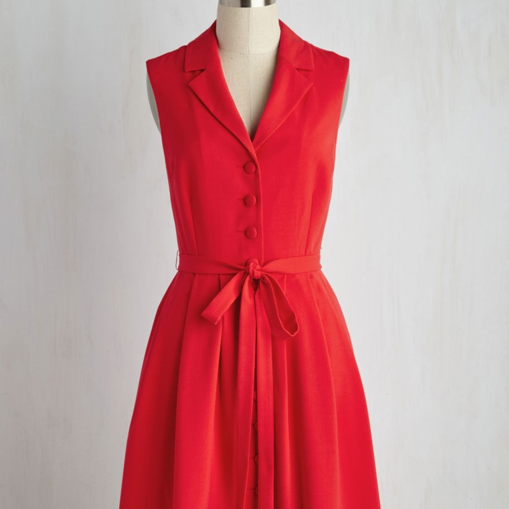 Key to Classic Red Dress Modcloth
